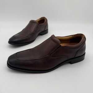 Vionic Sullivan Brown Leather Slip On Loafer Size 8